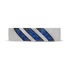 Thumbnail Image 3 of Neil Lane Men's Round-Cut Natural Blue Sapphire Wedding Band 14K White Gold