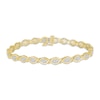 Thumbnail Image 1 of Diamond Marquise Link Bracelet 1 ct tw 10K Yellow Gold 7.25"
