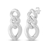 Thumbnail Image 1 of Chain Link Twist Drop Earrings Sterling Silver