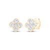 Thumbnail Image 1 of Diamond Clover Stud Earrings 1/2 ct tw 18K Yellow Gold