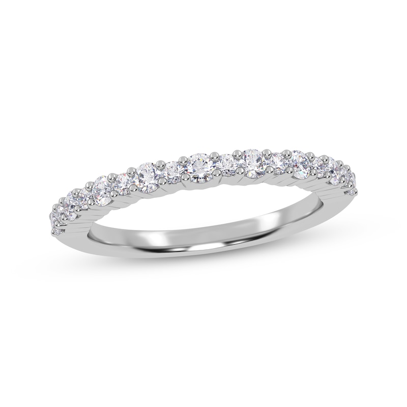 Main Image 1 of Adore Alternating Size Diamond Stackable Anniversary Ring 1/4 ct tw 14K White Gold
