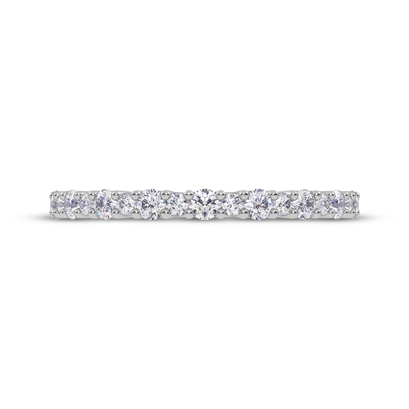 Main Image 3 of Adore Alternating Size Diamond Stackable Anniversary Ring 1/4 ct tw 14K White Gold