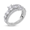Thumbnail Image 2 of KAY Lab-Grown Diamonds Oval, Emerald & Round-Cut Wrap Ring 2 ct tw 14K White Gold