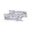 Thumbnail Image 3 of KAY Lab-Grown Diamonds Oval, Emerald & Round-Cut Wrap Ring 2 ct tw 14K White Gold
