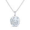 Thumbnail Image 2 of Panda Disc Necklace with Diamonds Sterling Silver 18"