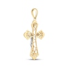 Thumbnail Image 3 of Filigree Crucifix Charm 10K Two-Tone Gold