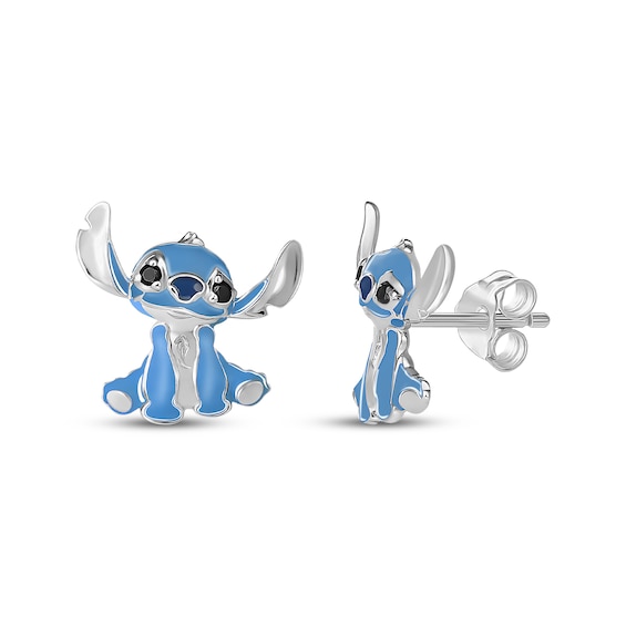 Children’s Lilo & Stitch Stud Earrings Sterling Silver