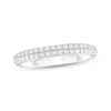 Thumbnail Image 1 of Adore Diamond Two-Row Anniversary Ring 3/8 ct tw 14K White Gold