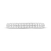 Thumbnail Image 3 of Adore Diamond Two-Row Anniversary Ring 3/8 ct tw 14K White Gold
