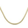 Thumbnail Image 1 of 4.5mm Diamond-Cut Curb Chain Necklace Solid 14K Yellow Gold 20"