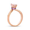 Thumbnail Image 2 of Le Vian Pear-Shaped Morganite & Pink Sapphire Ring 1/10 ct tw Diamonds 14K Strawberry Gold