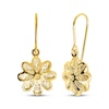 Thumbnail Image 1 of Reaura Flower Dangle Earrings 14K Yellow Gold