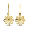 Thumbnail Image 2 of Reaura Flower Dangle Earrings 14K Yellow Gold