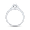 Thumbnail Image 2 of Adore Round-Cut Diamond Halo Engagement Ring 1/4 ct tw 10K White Gold