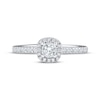 Thumbnail Image 3 of Adore Round-Cut Diamond Halo Engagement Ring 1/4 ct tw 10K White Gold