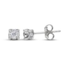 Thumbnail Image 1 of Round-Cut Diamond Solitaire Stud Earrings 1/3 ct tw Sterling Silver (J/13)