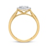 Thumbnail Image 3 of Diamond Heart Halo Promise Ring 1/5 ct tw 10K Yellow Gold