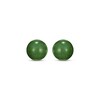 Thumbnail Image 2 of Round Nephrite Jade Stud Earrings Sterling Silver