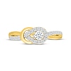 Thumbnail Image 4 of Diamond Double Knot Fashion Ring 1/3 ct tw 24K Yellow Gold Vermeil Sterling Silver