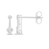 Thumbnail Image 3 of Milestones Diamond Drop Earrings 1/4 ct tw Sterling Silver