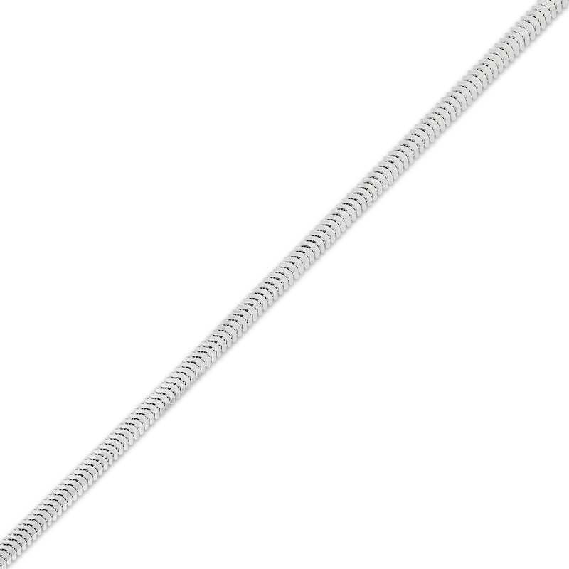 Main Image 2 of 2.6mm Diamond-Cut Snake Chain Necklace Hollow Sterling Silver 18"