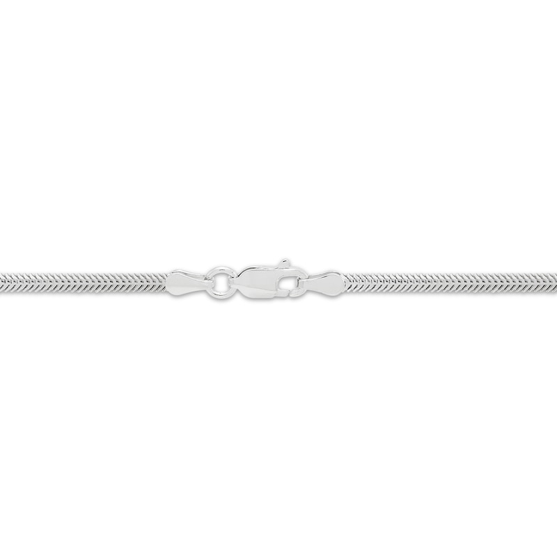 Main Image 3 of 2.6mm Diamond-Cut Snake Chain Necklace Hollow Sterling Silver 18"