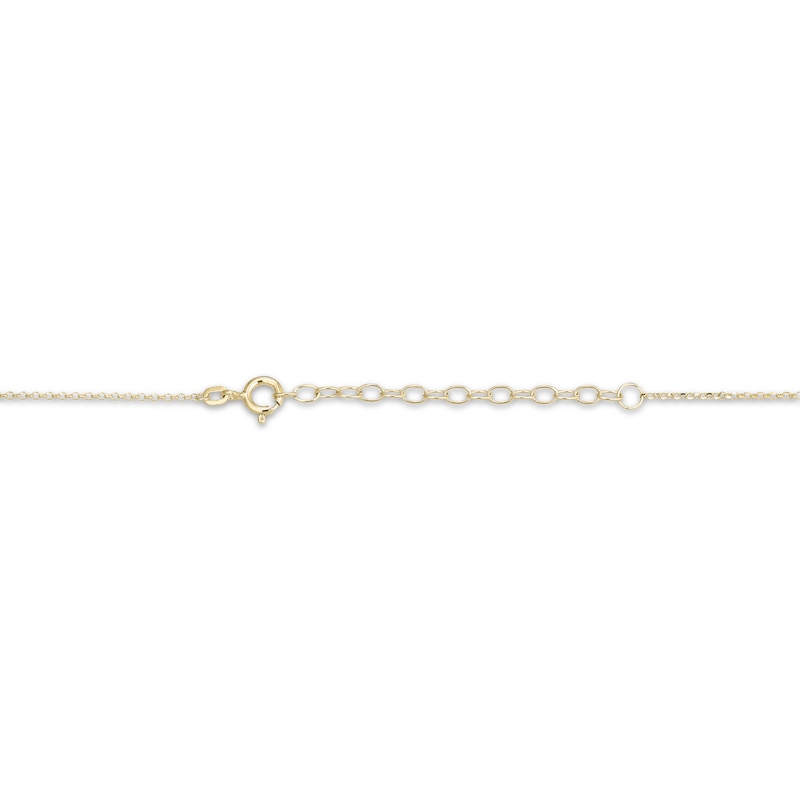 Main Image 3 of Clover Station Necklace 24K Yellow Gold Vermeil Sterling Silver 18"
