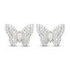 Thumbnail Image 2 of Marquise & Round-Cut White Lab-Created Sapphire Butterfly Earrings Sterling Silver