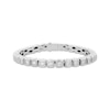 Thumbnail Image 1 of Men's White Lab-Created Sapphire Fashion Bracelet Stainless Steel 8"
