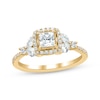 Thumbnail Image 1 of Adore Princess-Cut Diamond Halo Engagement Ring 1 ct tw 14K Yellow Gold