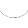 Thumbnail Image 0 of Solid Sparkle Chain Necklace 14K White Gold 20"