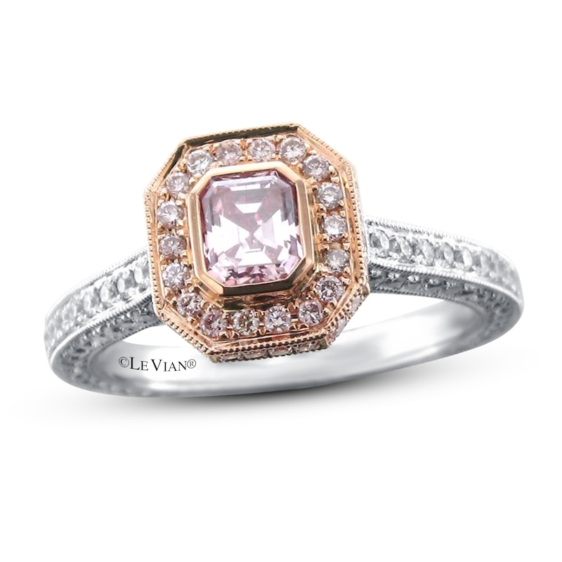Le Vian Pink Diamond Ring 1-3/8 ct tw Platinum & 18K Strawberry Gold