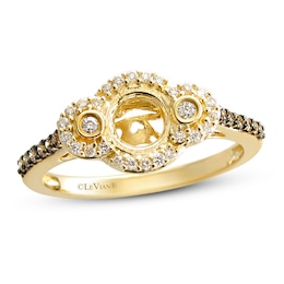 Le Vian Bridal Semi-Mount Ring 1/3 ct tw Diamonds 14K Honey Gold