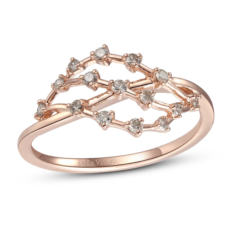 Le Vian Creme Brulee Diamond Ring 1/5 ct tw 14K Strawberry Gold