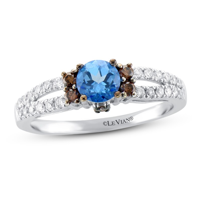 Le Vian Chocolatier Topaz Ring 1/3 ct tw Diamonds 14K Vanilla Gold