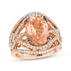 Le Vian Couture Morganite Ring 1 ct tw Diamonds 18K Strawberry Gold