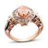 Le Vian Chocolatier Morganite Ring 1/2 ct tw Diamonds 14K Strawberry Gold
