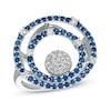 Thumbnail Image 1 of Le Vian Sapphire Ring 3/8 ct tw Diamonds 14K Vanilla Gold - Size 7