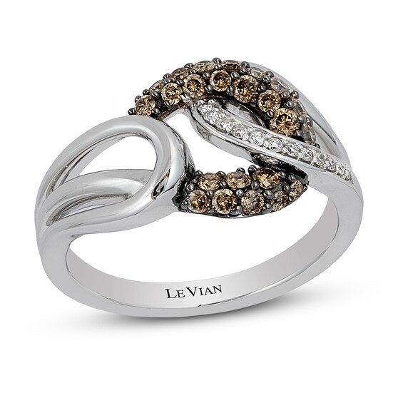 Le Vian Chocolatier Diamond Ring 3/8 ct tw 14K Vanilla Gold - Size 7