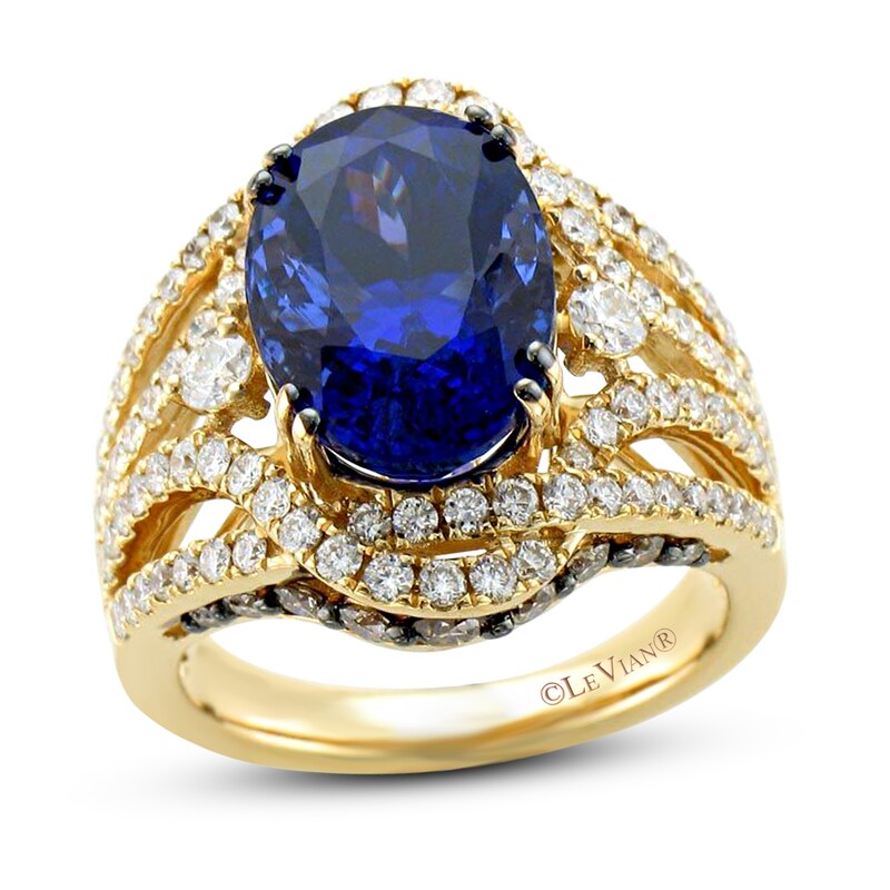 Le Vian Couture Tanzanite Ring 1-1/2 ct tw Diamonds 18K Honey Gold
