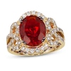 Le Vian Couture Fire Opal Ring 1-3/4 ct tw Diamonds 18K Honey Gold