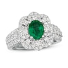 Thumbnail Image 0 of Le Vian Couture Emerald Ring 1-1/5 ct tw Diamonds Platinum - Size 7