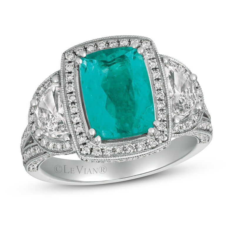 Le Vian Couture Tourmaline Ring 1-3/8 ct tw Diamonds 18K Vanilla Gold