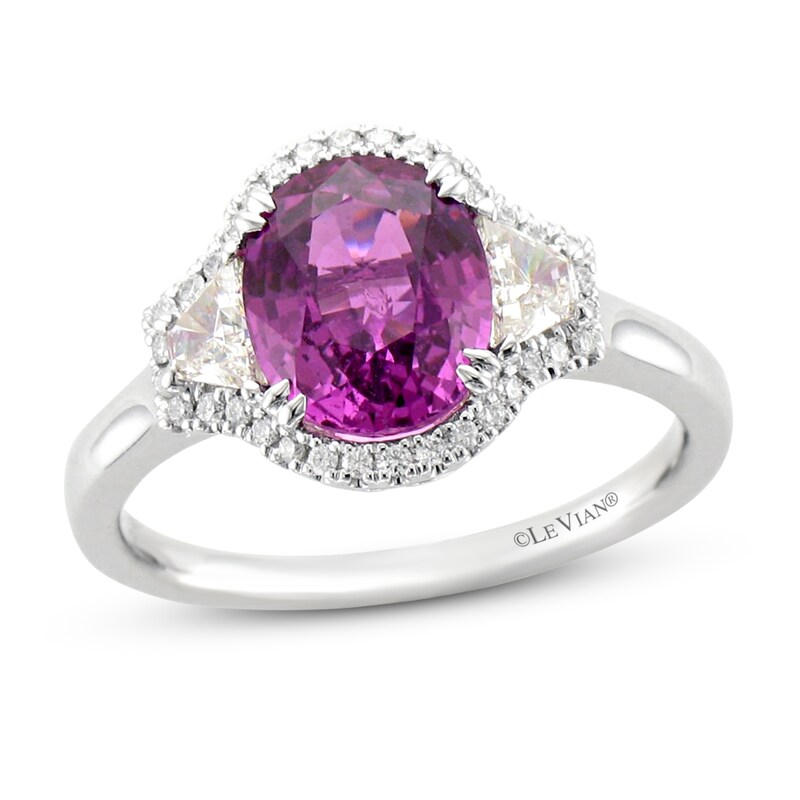 Le Vian Couture Purple Sapphire Ring 3/8 ct tw Diamonds 18K Vanilla Gold