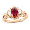 Le Vian Couture Ruby Ring 7/8 ct tw Diamonds 18K Strawberry Gold