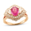 Le Vian Couture Pink Sapphire Ring 3/4 ct tw Diamonds 18K Strawberry Gold