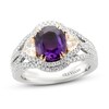 Le Vian Couture Purple Sapphire Ring 3/4 ct tw Diamonds Platinum/18K Strawberry Gold