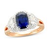 Le Vian Couture Sapphire Ring 1/2 ct tw Diamonds Platinum/18K Strawberry Gold