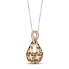 Thumbnail Image 1 of Le Vian Chocolatier Diamond Necklace 5/8 ct tw 14K Strawberry Gold 18"
