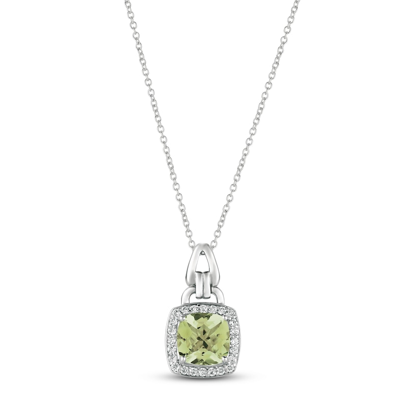 Main Image 1 of Le Vian Quartz Necklace 1/5 ct tw Diamonds 14K Vanilla Gold 20"
